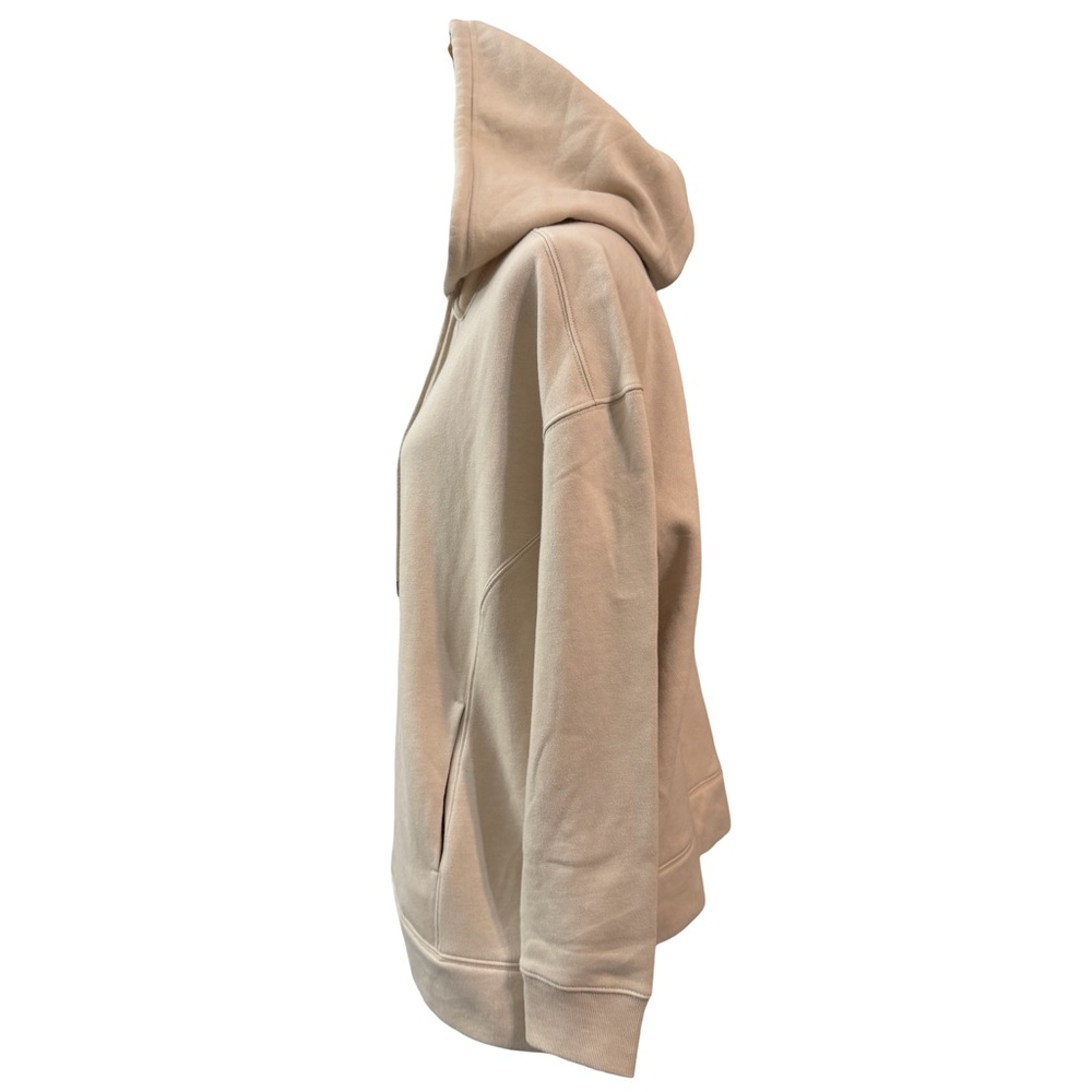 Ava & Viv Beige Hooded Pullover Sweatshirt XXL Kangaroo Pocket Sustainable - Picture 2 of 5
